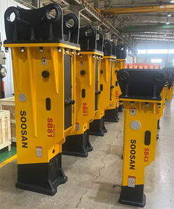 Martillo hidráulico Premium de 18 a 26 toneladas, martillo tipo caja SB 81 para excavadoras pesadas, núcleo de Motor para demolición, trabajo en roca dura - Product Image 4