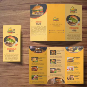 Biểu tượng tùy chỉnh cao cấp tráng giấy in ấn gấp Flyer Catalog tờ rơi Brochure tập sách hướng dẫn hướng dẫn sử dụng in ấn tờ rơi - Product Image 4