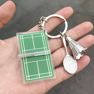 Porte-clés de la série sportive : Badminton, Ping-pong, Basketball pour Hommes, Femmes, Garçons, Filles. - Product Image 5