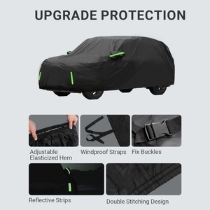Telo Copriauto Antivento Compatibile con <span class=keywords><strong>Toyota</strong></span> <span class=keywords><strong>Rav4</strong></span> 2019-2024, Protezione per Tutte le Stagioni, Impermeabile, Anti-UV, Anti-Polvere e Anti-Neve, per Esterni - Product Image 6
