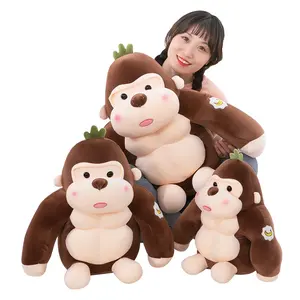 Büyük Gorilla çocuğun Presents peluş oyuncaklar fabrika outlet 2023 yeni özel doldurulmuş hayvanlar komik peluş kas maymun oyuncak
