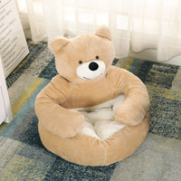 Cama para Mascotas, Desmontable y Lavable, Tipo Sofá, para Perros y Gatos, Súper Suave, Cálida y Cómoda