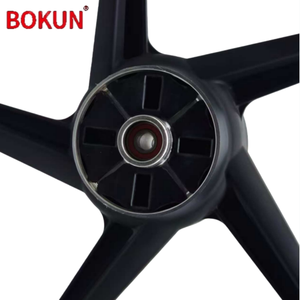 Rin de Motocicleta <span class=keywords><strong>BOKUN</strong></span> Serie 1.6x18 Pulgadas, Delantero, Cinco Radios, Negro, Aleación de Aluminio Forjado - Product Image 5