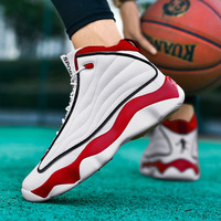 Jugendliche High-Top Freizeit-Leder-Basketballschuhe für Herren & Damen Praktische Winter-Sportschuhe mit Dicker Sohle für Komfort