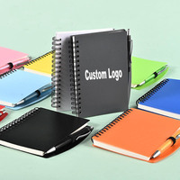 Carnet à spirale personnalisé avec logo, format de poche, avec stylo inclus, bloc-notes promotionnel, cadeau publicitaire, papeterie imprimée