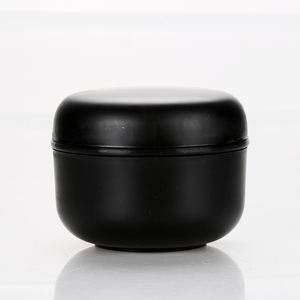 Pot en plastique unique de 30 ml pour démaquillant noir givré, 30 g, vente en gros, récipient rond pour crème ou gel - Product Image 1
