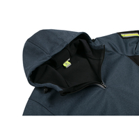 Veste de travail unisexe à capuche en softshell polyester respirant, personnalisable avec logo, 3 couches, imperméable, pour l'extérieur et l'industrie (OEM/ODM)