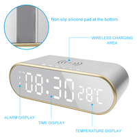 Vente en gros - Réveil 3 en 1 avec chargeur sans fil 15W à charge rapide et affichage numérique de la température pour téléphone et chambre