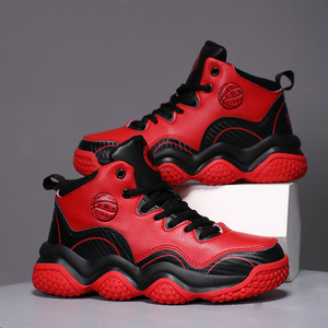 Chaussures de basketball montantes tendance Cema pour enfants, grandes tailles, résistantes à l'hiver, en cuir, pour étudiants, baskets de sport - Product Image 3