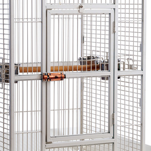 Sıcak satış paslanmaz çelik büyük açık taşınabilir papağan ve kanaryalar kuş malzemeleri için Aviary güçlü kuş kafesi satışa - Product Image 6