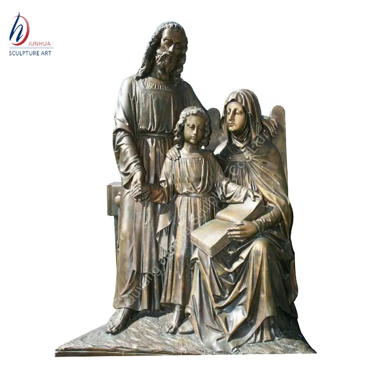 Bronze Casting The Holy Family Statue Sculpture