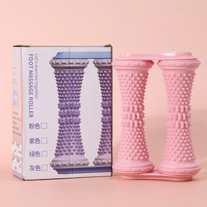 Foot Massage Roller Dual Wheel Pink For Foot Relief And Exercise - Product Image 1