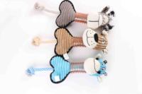 Jouets à mâcher pour chiens en coton 3D mignons et adorables, personnalisés en gros, jouets en peluche durables, simulation, matériau PP, style moderne et tendance, sac