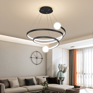 Nordic Style LED Ceiling <b>Light</b> Modern Minimalist Luxury Chandelier for Living Room <b>Dining</b> Room Unique Pendant <b>Light</b> for Bedroom - Product Image 1