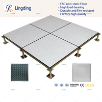 Le plancher de centre de données antistatique en acier modulaire Lingding s'adapte aux dispositions du centre de données résiste à la corrosion prend en charge le maintien de l'équipement