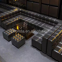 Coole Bartische Nachtclub KTV LED-Würfel Lounge-Möbel Sofa-Set Mittelstücke Tisch Shisha-Lounge Sofa