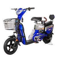 Vélo électrique abordable 350W sans balais, longue autonomie, pneus sous vide 14"*250, batterie 48V/12AH, 50km d'autonomie pour une utilisation écologique