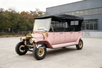 Bus de tourisme électrique rétro de luxe certifié CE, style classique, vente directe usine pour sites touristiques