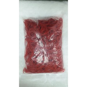 Élastiques à cheveux rouges pour usage quotidien, haute élasticité, couleur unie - Product Image 1