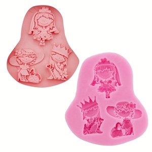 Moule en silicone 3D pour décoration de gâteaux et fondants, forme irrégulière, style princesse, classique, populaire, décontracté et tendance, pour filles, DIY - Product Image 6