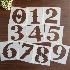 36 modèles de lettres et de chiffres de l'alphabet, pochoirs réutilisables de 6 pouces pour <span class=keywords><strong>peinture</strong></span> <span class=keywords><strong>sur</strong></span> <span class=keywords><strong>bois</strong></span> - Product Image 5