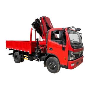 Camion grue à bras articulé Dongfeng 8 tonnes, véhicule de levage à courte portée pour les chantiers de construction avec un excellent rapport qualité-prix - Product Image 1
