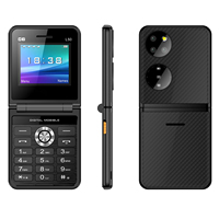 Teléfono Móvil P50 con Tapa, 2.4 Pulgadas, 4 Tarjetas SIM, Teclado, Nuevo Estilo, Batería Grande, Larga Duración en Espera