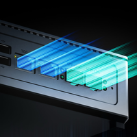 4xM.2 SSD Flash Mini NAS Intel I5-12450H Octa Core DDR5 MAX 64 Go 4x10GbE Ports Ethernet Serveur de stockage domestique