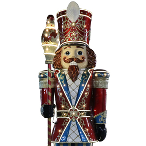 Soldat KD de 3 mètres de haut avec un sceptre (avec lumières et bandes lumineuses sur le sceptre) avec 41 lumières et 15 bandes lumineuses - Product Image 1