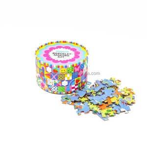 Emballage en tube de carton rond biodégradable et recyclable, design personnalisé, pour jeux de puzzle et jouets artisanaux pour enfants - Product Image 1