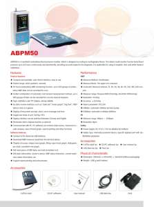 24 घंटे Nibp होल्टर abpm50 एम्बुलेटरी ब्लड प्रेशर मॉनिटरिंग सिस्टम मॉनिटर - Product Image 2