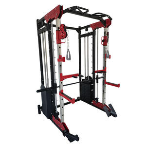<span class=keywords><strong>Jaula</strong></span> de Potencia 5 en 1 de Alta Resistencia con Máquina Smith Integrada para Sentadillas, Press de Banca y Entrenamiento de Levantamiento de Pesas - Product Image 4