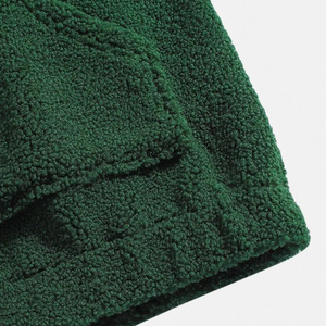 Nouveaux sweats à capuche en sherpa de haute qualité pour hommes, pull-over décontracté, col à capuche uni, 100% coton - Product Image 5