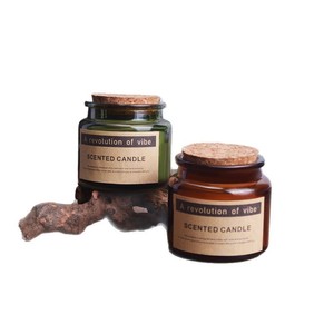 Nhà máy trực tiếp thơm đậu nành sáp hương liệu nến không sáng tạo nút chai thủy tinh với phong phú hương thơm lễ hội quà tặng cho bán buôn - Product Image 2