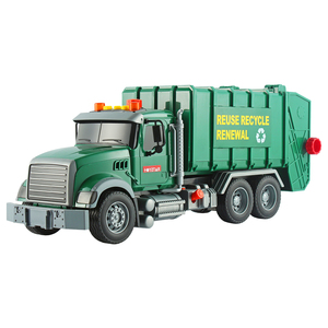 Luce e suono effetto piccolo attrito riciclaggio <span class=keywords><strong>camion</strong></span> della spazzatura di plastica verde città Dump <span class=keywords><strong>camion</strong></span> della spazzatura <span class=keywords><strong>giocattoli</strong></span> per bambini - Product Image 1