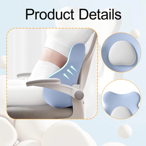 Coussin <span class=keywords><strong>de</strong></span> soutien lombaire gonflable : coussin d'air réglable pour soulager les maux <span class=keywords><strong>de</strong></span> <span class=keywords><strong>dos</strong></span>, <span class=keywords><strong>dossier</strong></span> <span class=keywords><strong>de</strong></span> siège ergonomique avec pompe - Product Image 5
