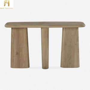 Meubles de maison en bois minimalistes personnalisés Wabi Sabi Table <span class=keywords><strong>console</strong></span> de <span class=keywords><strong>patio</strong></span> vintage support décoratif à trois pieds pour porte d'entrée - Product Image 4