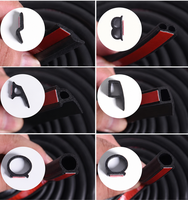 Bandes d'étanchéité de porte de voiture de type P Z D B personnalisées bande d'étanchéité en caoutchouc d'isolation acoustique
