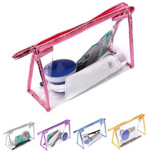 High Quality Reusable Waterproof Travel Pouch Pvc Transparent <b>Makeup</b> <b>Bag</b> Luxury Frosted Zipper Package Custom Cosmetic Pouch - Product Image 6