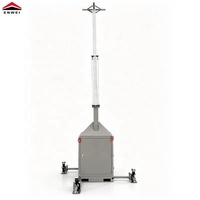 Caméras de surveillance portables d'extérieur avec indice de protection IP65, tours de sécurité mobiles, cuboïdes de sécurité pour la surveillance des usines