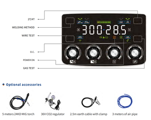 Nueva Máquina de Soldadura <span class=keywords><strong>FCAW</strong></span>/<span class=keywords><strong>MIG</strong></span> de 300A-500A con Unidad Manual, Sin Gas, Uso Industrial, Alta Eficiencia - Product Image 3