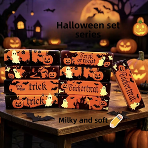 Cross-border New Product Halloween-themed PU Butter Stick Squishy Slow-Rebound Stress-Relief Creative Pumpkin Squeeze Toy - Product Image 3