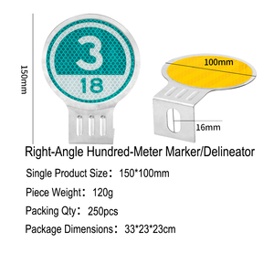 Delimitadores Reflectantes Anti-UV, Reflectores de Carretera Duraderos y Marcadores de Carretera de Alta Luminosidad - Product Image 2