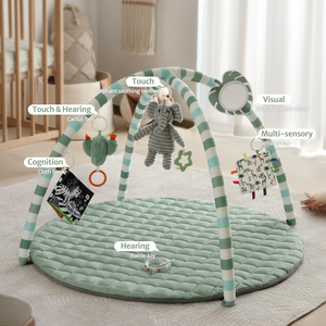 Développement <span class=keywords><strong>de</strong></span> la <span class=keywords><strong>motricité</strong></span> <span class=keywords><strong>Tapis</strong></span> d'activité pour bébé <span class=keywords><strong>Tapis</strong></span> rembourré pour le ventre avec 6 jouets détachables <span class=keywords><strong>Tapis</strong></span> <span class=keywords><strong>de</strong></span> gymnastique pour bébé - Product Image 3