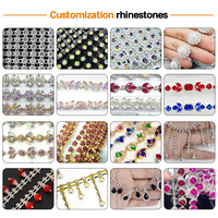 Cordón de Cristal con Diamantes de Imitación, 4mm 6mm, por Metro, para Ropa, Joyería, Bolsos, Adornos, Accesorios, Venta al Por Mayor de Fábrica OEM