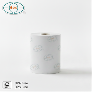 Papel térmico sin BPA de 3 1/8" × 230, rollo de papel térmico para recibos, libre de toxinas y saludable, con impresión personalizada de etiquetas. - Product Image 2