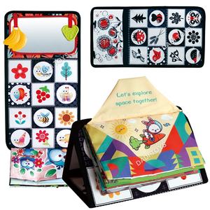 DADI OEM&ODM Folding Cloth Mirror Infants Sensory Baby Cloth Books Toy Early Education Jollybaby Cloth Book For Baby