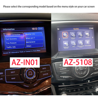 Interface multimédia de voiture, tableau de bord, autoradio, rétrofit, décodeur Apple CarPlay sans fil, Android Auto pour Infiniti QX60 2014-2020