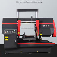 Scie à ruban horizontale CNC pour la découpe de métaux avec engrenage pour composants métalliques de qualité industrielle, découpe hydraulique haute efficacité