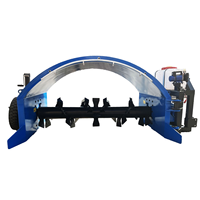 HINDA Machine à Compostage d'Engrais Organique Traînée par Tracteur 50 CV, Retourneur de Compost à Contrôle Facile, Capacité 500 m³/h